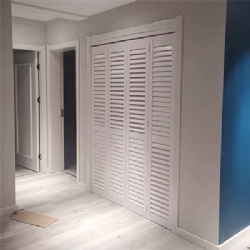 Wood Louver Bifold Door for Walkin Closet